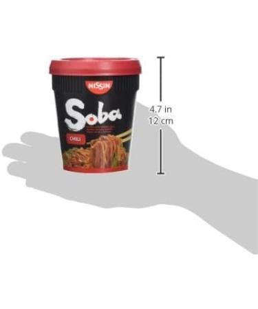 Nissin Cup Noodles Soba Wok Style Chilli Flavoured Instant Noodles 92g Pot - Pack of 1 | Spicy Ramen - Buy Online on GoSupps.com