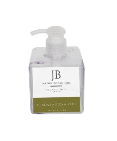 Cedarwood & Sage Organic Body Wash (8 oz Bottle)