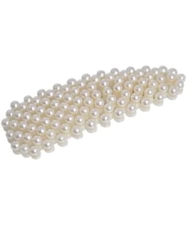 Glamza Pearl Hair Clips - Set of 3 Elegant and Stylish Barrettes for All Occasions - 8cm - Buy Online on GoSupps.com