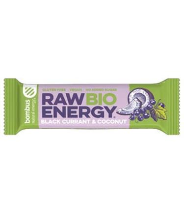 RAW ENERGY ORGANIC blackcurrant coconut bar (gluten-free) 50 g Bombus