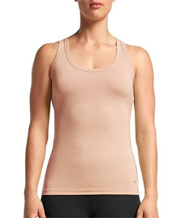 Tommie Copper Womens Core Compression Tank Top | Breathable Discreet Activewear for Upper & Mid Body Muscle Support Large Nude