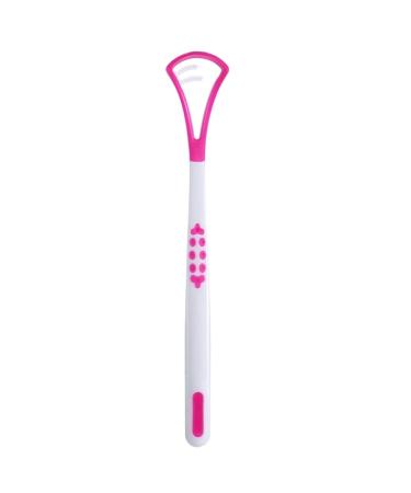SiliconeTongue Scraper Fights Bad Breath Tongue Cleaner for Adults Mouth Care for Fresh Breath Travel Essentials for Oral Care Easy to Use (Red)