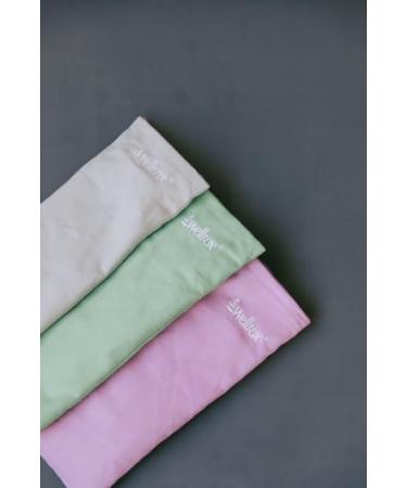 All-Natural Lavender Scented Weighted Eye Pillow for Relaxation | 100% Cotton Eye Mask | Perfect for Sleeping & Meditation - Green - Buy Online on GoSupps.com