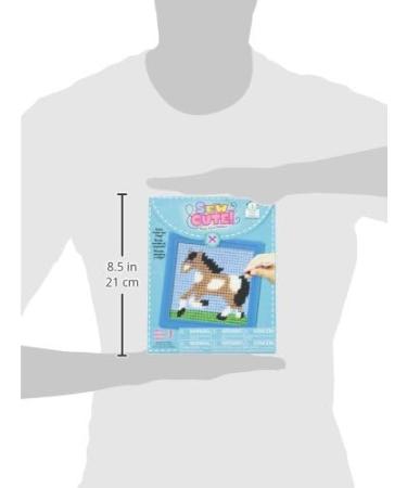 Colorbok Horse Learn to Stitch Needlepoint Kit - 6x6 Blue Frame - 1 Pack - Buy Online on GoSupps.com