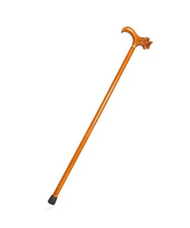 Elderly Canes Crutches Classic Solid Wood Dragon Head Lightweight and Durable Seniors Walking Sticks 94Cm Height Safehappy