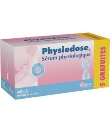 Set of 3 x 45 physiological serum bags