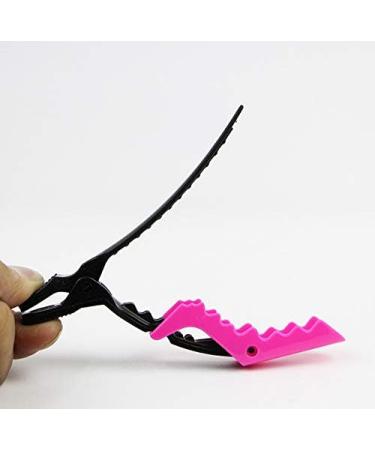 10 Pcs Pink 11CM 4.3Inch Plastic Professional Alligator Clip Hair Partition Positioning Barrettes Fringe Hair Fixing Clamp Ponytail Hair Divider Clasp Hairpin Grips Hairstyle Tool for Home Salon - Buy Online on GoSupps.com