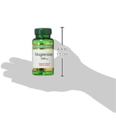 Nature's Bounty Magnesium 500mg Tablets - 100 Count - Buy Online on GoSupps.com