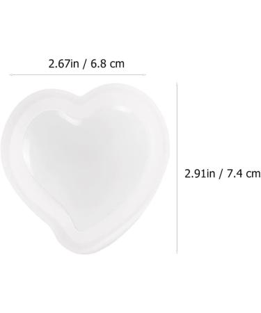 Zerodeko 9 Pcs Peach Heart Silicone Mold Heart Decorative Resin Mixing Bowls Silicone Resin Heart Baking Heart Cake Pan Diy Heart Craft Heart Biscuit Self Made White Cake Mold 3d Silica Gel 7.4x6.8cmx3pcs Whitex3pcs - Buy Online on GoSupps.com