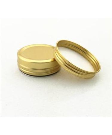 6 Pack 40ml Gold Aluminum Round Lip Balm Makeup Containers Jars with Screw Lid for Beauty Products 40ml - Buy Online on GoSupps.com