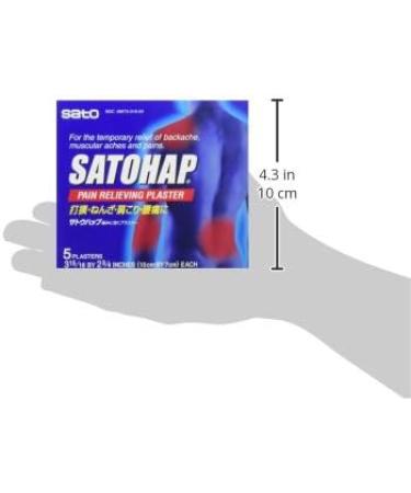 Satohap Medicated Pain Pad - Regular Size 5 Count | Fast Relief for Aches & Pains - Buy Online on GoSupps.com
