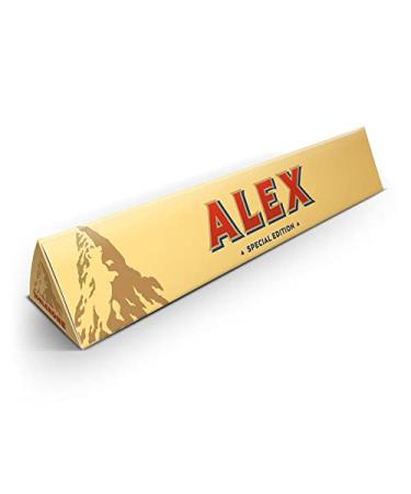 Customized 80 CM Toblerone Bar - Personalized 4.5 KG Honey-Almond Nougat Milk Chocolate - Buy Online on GoSupps.com