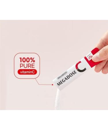 Sookwang Korea MEGADOSE Vitamin C Powder 3000mg | Powder Type | 100s | High Content Vitamin 3g*100 Sticks (Total 300g) - Buy Online on GoSupps.com