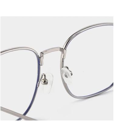 Ltsrll Oversized Metal Reading Glasses | Stylish Square Blue Light Blocking Readers | Anti-Glare Filter | Black +100 - Buy Online on GoSupps.com