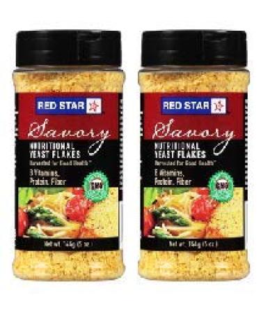 Red Star Yeast Flake Nutritional Shaker Jar, 5 oz (Pack of 2)