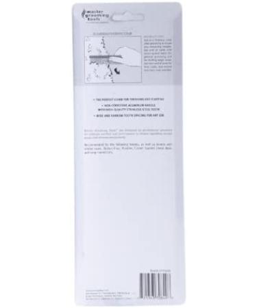Master Grooming Tools Aluminum Finishing Comb - Versatile Dog Grooming Comb - 10 - Buy Online on GoSupps.com