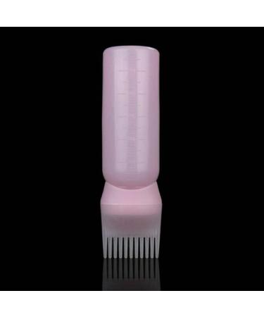 Root Comb Applicator Bottle Hair Coloring Dye And Scalp Treament Essential Salon Hair Cleansing Bottle 4 Ounce With Graduated Scale 160ML Scalp Applicator Rosy Pink - Buy Online on GoSupps.com