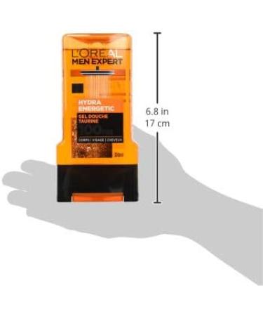 L'Or al Men Expert Hydra Energetic Instant Awakening Shower Gel for Men 300 ml - Buy Online on GoSupps.com