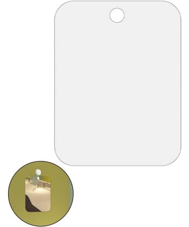 Zywuoy Anti-Fog Shower Mirror 2-Pack | Fitting-Free Acrylic Bathroom Mirror for Shaving & Makeup | 20 x 30 cm - Buy Online on GoSupps.com