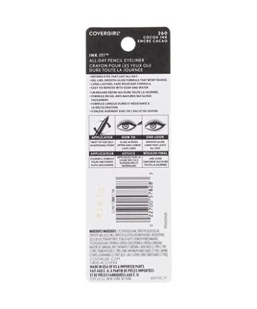 CoverGirl Ink It! Gel Eyeliner Cocoa Ink 260 - Pack of 4 (0.012 oz each) - Buy Online on GoSupps.com