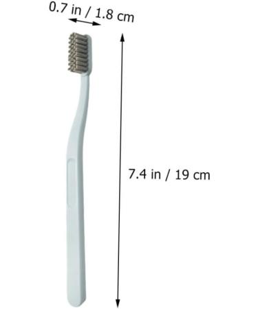 Buy Homsfou 6-Pack Adult Stiff Organic Charcoal Toothbrushes | Durable Nylon Cleaning Brushes for Optimal Oral Care - Buy Online on GoSupps.com