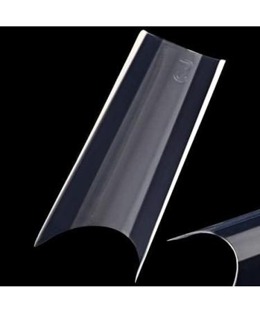 500 Pieces Extra Long Square C Curve Pre Pinched False Nail Tips Extensions CLEAR Half Well Half Cover Acrylic False Nails Tips- Professional Salon & Home Use - Buy Online on GoSupps.com