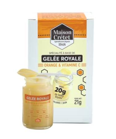 Maison Cr tet Maison Cr tet | Royal Jelly with Orange and Vitamin C | 1 x 21g glass jar spoon and protective box | 21g