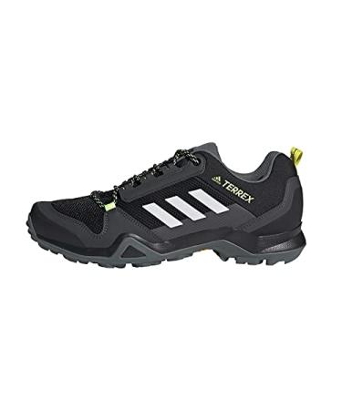 adidas outdoor Men's Terrex Ax3 Hiking Boot 10 Black/White/Acid Yellow