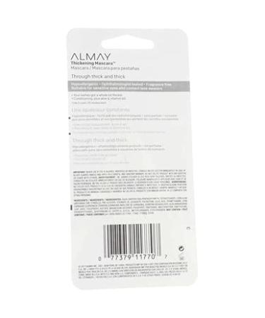 Almay One Coat Nourishing Thickening Mascara Black 402 - .4 fl oz - Long Lasting Formula - Buy Online on GoSupps.com