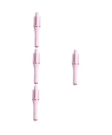 TOVINANNA 4pcs Fully Automatic Hair Curling Iron Tool Curling Wand Straightener Hair Curler Abs Pink 32.50X5.50X5.50CMx4pcs Pinkx4pcs