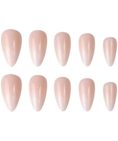 24Pcs Milk Coffee False Nails Acrylic Fake Nails Full Cover Nails Tips Artificial Finger Manicure Press on nails for Women and Girls - Buy Online on GoSupps.com