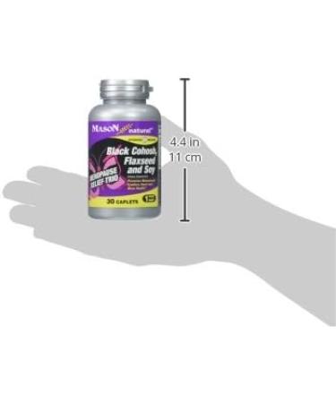 Mason Natural Menopause Trio 30 Caplets - Black Cohosh, Flaxseed & Soy Blend - Alleviates Hot Flashes & Night Sweats, Supports Hormone Balance - Buy Online on GoSupps.com