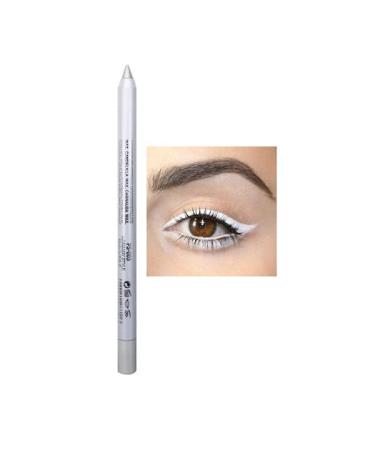 Xiahium Gel Eyeliner 1PC Cat Eye Makeup Pen Matte Shimmer Waterproof Sumdge-proof Strong Pigmented Long Lasting Eye Liner Pencil 1 PC A12-White
