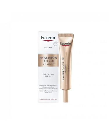Eucerin Hyaluron-Filler + Elasticity Eye Contour SPF 15 - 15ml | Buy Online | International Shipping - Buy Online on GoSupps.com