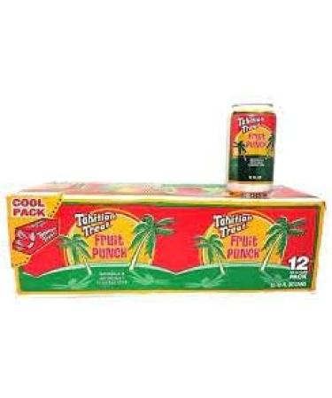 Tahitian Treat Fruit Punch Cans- Fruity Flavor Caffeine-Free Soda Pop Fridge Pack Sparkling beverage Carbonated Soft Drink-12 FL Oz (Pack of 12) - Buy Online on GoSupps.com