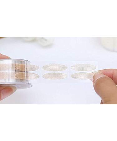 600PCS (300 Pairs) Nude Lace Naturally Style Double Eye Stickers Invisible Eyelid Tapes Self-Adhesive Eyelid Stickers Instant Eye Lift With Y Fork For Hooded Droopy Uneven Mono-eyelids(Wide Style) - Buy Online on GoSupps.com