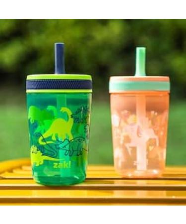 Zak Designs 15oz Bluey Kelso Tumbler Set, BPA-Free Leak-Proof Screw-On Lid with Straw Made of Durable Plastic and Silicone, Perfect Bundle for Kids, 2