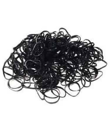Mytoptrendz BLACK Small Thin Mini Tiny Rubber Bands Hair Elastics Ultra Rubberbands Ponytailers. - Buy Online on GoSupps.com