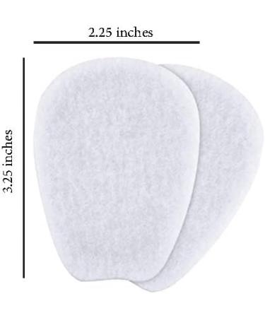 Self-Adhesive Felt Tongue Pads for Shoes - 3 Pairs White | Comfortable Shoe Inserts - Buy Online on GoSupps.com