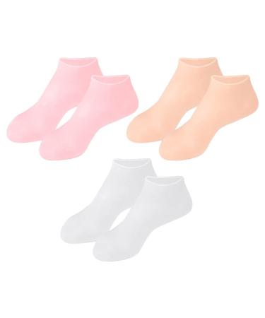 Lurrose 3 Pairs gel socks men socks moisturizing socks for women low cut socks women stocking stuffers for guys anti cracking foot socks features socks for women Japan invisible Miss Sebs 16.5x8.5cm