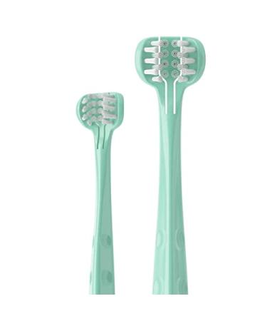 Babyease 3-Sided Toothbrush, Ultra Soft All Sides Cleaning Training Tooth Brush for Baby, Toddler 1 Years and Up Triple Angle Baby Toothbrush - Buy Online on GoSupps.com