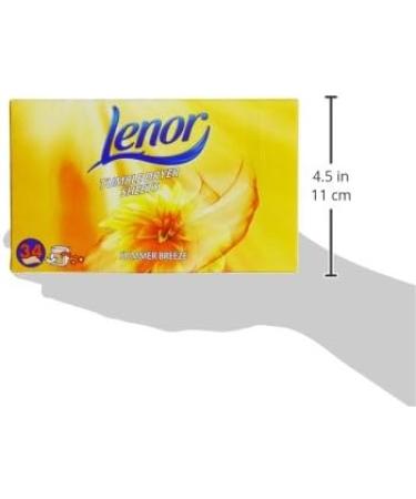 Lenor Tumble Dryer Summer Breeze Wipes - Box of 34 3 Pieces | Fresh Laundry Scent - International Shipping - Buy Online on GoSupps.com