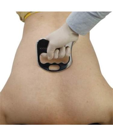 Justsun Gua Sha Schaber - Stainless Steel Soft Tissue Massage Tool for Spa & Acupuncture - Relieve Muscle Pain - Buy Online on GoSupps.com