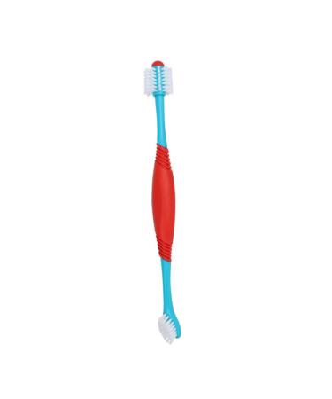DOITOOL Cleaning Kits 2pcs Soft-bristles Dog Cat Double-head Pet Oral Manual Plastic Supplies Brush Head Puppy for