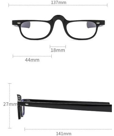 Buy Retro Anti Eye Strain Computer Readers - Blue Light Blocking +350 Tortoiseshell Glasses for Presbyopia - Buy Online on GoSupps.com