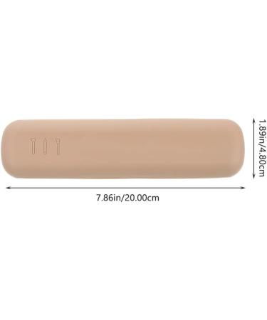 HEMOTON 1set Powder Puff Storage Box Handbags The Tote Bag Makeup Sponge Silicone Carrying Holder Make up Bag Face Makeup Brushes Powder Puff Container Storage Containers Khaki - Buy Online on GoSupps.com