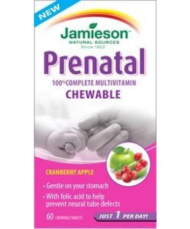 Jamieson Prenatal 100% Complete Multivitamin Chewable 60 Tablets