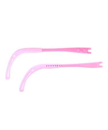 VekkEr yewear Leg Eyeglass Accessories 1 Pair Adjustable Silicone Eyeglass Temples for Kids Accessories Eyeglass Repair Replacement Parts Pink