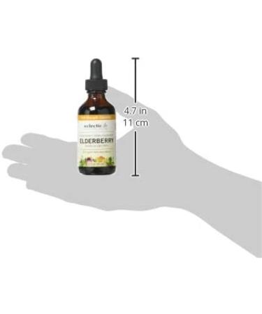 Eclectic Institute Elderberry Extract 500mg - Immune Support & Antioxidant | 2 fl oz (60 ml) - Buy Online on GoSupps.com