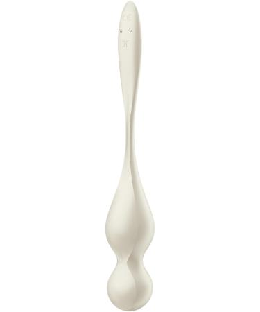 Satisfyer Love Birds 1 Connect App - Vibrating Kegel Balls for Pelvic Floor Strengthening G-Spot Stimulation | 12 Vibration Settings | Waterproof & Rechargeable | Skin-Friendly Silicone (White - Buy Online on GoSupps.com